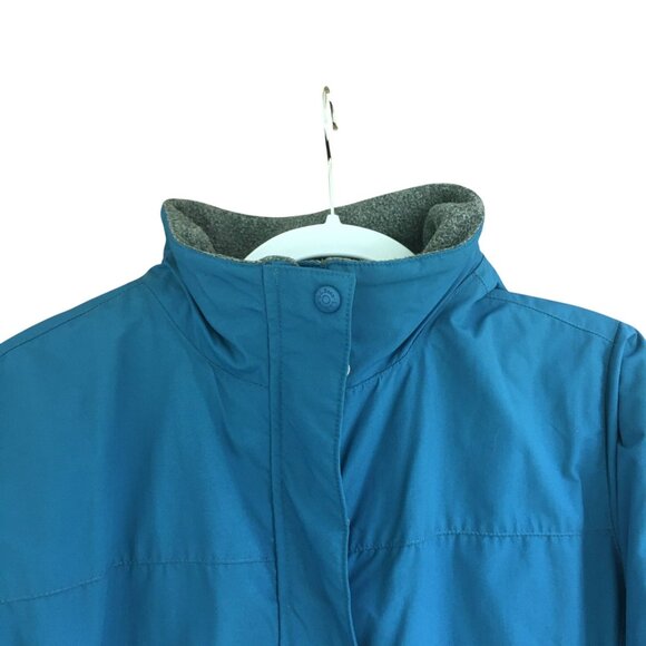 L.L. Bean Fleece Lined Insulated Winter Jacket Women’s Size 1X Nylon Poly Blue - Picture 8 of 13